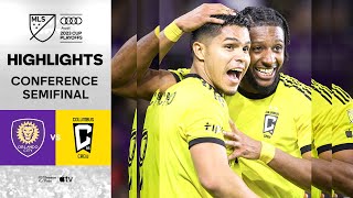 Conference Semifinal Red Card amp Extra Time Goals  Orlando City vs Columbus Crew  Highlights [upl. by Arakaj]