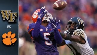 Wake Forest vs Clemson Football Highlights 2015 [upl. by Assilam]