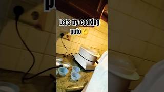 LETS TRY COOKING PUTO  shorts cooking [upl. by Elletsirk]