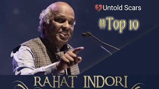 Rahat Indori Best Shayari  Rahat Indori Top10 Shayari  Best Of Rahat Indori [upl. by Lyckman]