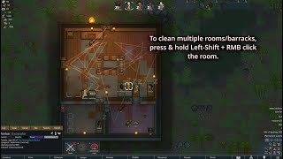 RIMWORLD│UPDATE 15  How to CLEAN MULTIPLE ROOMS [upl. by Tomkiel]