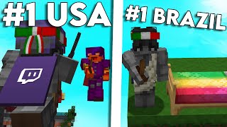 Conquering Every Countries Most Popular Minecraft Bedwars Server [upl. by Inava]