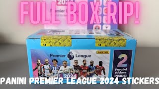 NEW PANINI PREMIER LEAGUE STICKERS 2024 FULL 120 PACK BOX RIP panini haaland premierleague [upl. by Yuria]