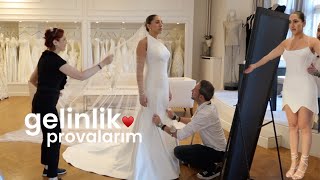 GELİNLİK PROVALARIM👰🏼‍♀️ düğün öncesi hazırlıklar after elbiselerim ayakkabı alışverişim part 1 [upl. by Tay879]