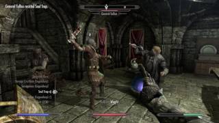 Skyrim  Killing General Tullius  Stormcloak Ending [upl. by Benito352]