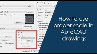 How to use proper scale in AutoCAD drawings  Part 1 of 2 [upl. by Christen]