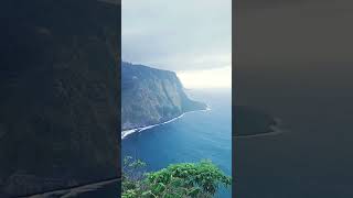 waipio valley bigisland Hawaii vacation adventure cliffs mountain [upl. by Ahtamat]