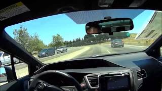 2014 Civic si Sedan pov test drive Modern steel Gray [upl. by Peterson]