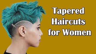 Chic and Stylish Exploring Tapered Haircuts for Women [upl. by Yllib]