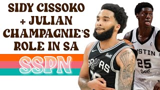 Julian Champagnie  Sidy Cissokos Role For The Spurs  SSPN Clips [upl. by Alorac]