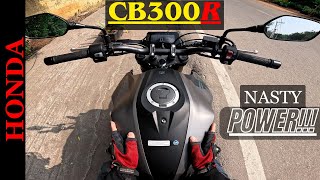 Honda CB300R Ride REVIEW  CITY RIDES MADE DAMN EASY AND FUN  2023 [upl. by Anahsit]