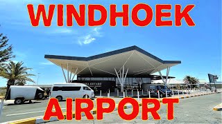 Windhoek Hosea Kutako International Airport in Namibia southern Africa [upl. by Arvell]