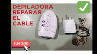 DEPILADORA PHILIPS  REPARAR EL CABLE DEL TRANSFORMADOR [upl. by Radburn128]