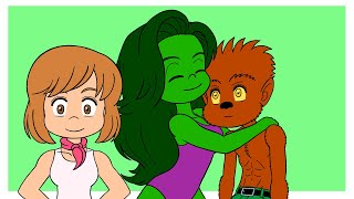 SheHulk and Cypher  S1E08  Transformations  Animated Webcomic [upl. by Ennayar]