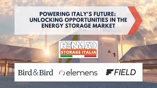 🟠 Powering Italys future unlocking opportunities in the energy storage market 🟠 [upl. by As]