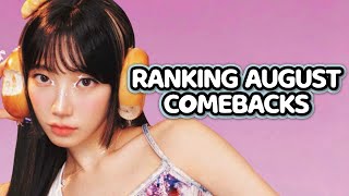 RANKING KPOP COMEBACKS  AUGUST 2024 [upl. by Torray539]