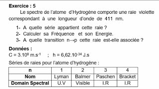 Exercice  5  Atomistique [upl. by Ruvolo457]