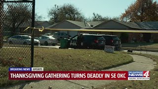 Thanksgiving gathering turns deadly in SE OKC [upl. by Oruam]