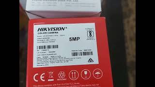 Hikvision ids 7208hqhim1fa with built in audio camera 5mp cctv installation Full [upl. by Pudendas]