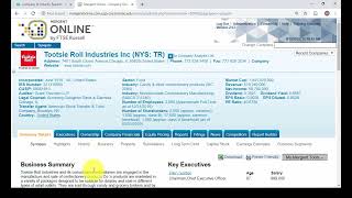 How to use Mergent Online database [upl. by Ennaylime945]