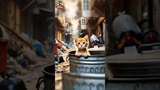 A small kitten leaves a surprise in a cup cat kitten cute story [upl. by Doscher]