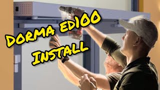 Dorma Kaba ED100 Automatic Door Opener Installation [upl. by Gordy]