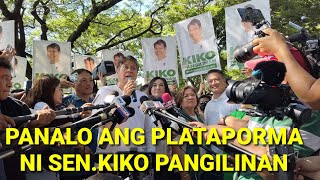 FULL MEDIA INTERVIEW KAY SENKIKO PANGILINAN AFTER FILING COC [upl. by Weisbrodt482]