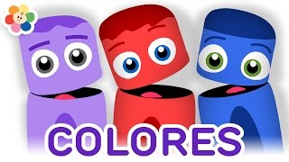 Colección de Colores  Aprender los Colores  Rojo Azul Purpura  Pandilla de Colores  BabyFirst [upl. by Stanly]