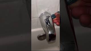 How to apply caulk around a tub spout bathroomaccessories plumbingissues howto diy [upl. by Warila]