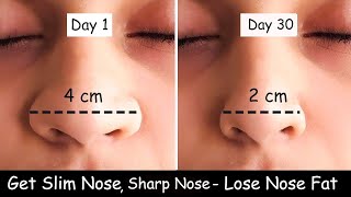 Lose Nose Fat  Get Slim Nose  Nose Reshaping Exercise  Nose Slimming  Sharp Nose  Nose Exercise [upl. by Sebastien818]