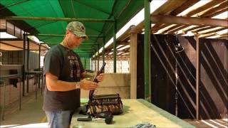 Pedersoli Howdah Hunter 50 cal Double Barrel Pistol with Slow Motion [upl. by Anniahs945]