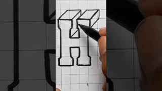 H h alphabet design video graphicideas art drawing MyNameIsArafat JamalLaeliSeries [upl. by Lennard]