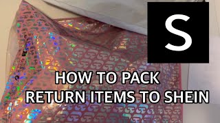 HOW TO PACK SHEIN RETURN ITEMS [upl. by Akinhoj]