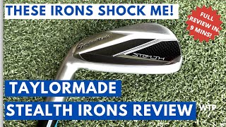 TAYLORMADE STEALTH IRONS 2022 REVIEW  These Irons Shock Me [upl. by Garber]