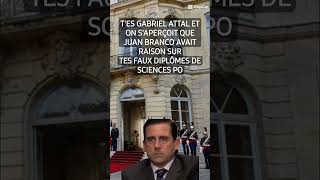 GABRIEL ATTAL ET SES FAUX DIPLÔMES [upl. by Marilee196]