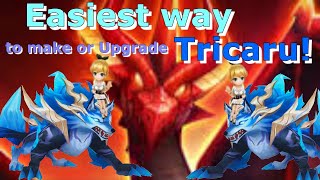 Best TRICARU Guide Trick to Build or upgrade with any lv Def tower Dragons b12 Summoners war [upl. by Salangi]