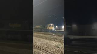 Freightliner 66 shed passing Tamworth low level [upl. by Akinar86]