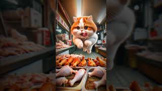 Kucing mencuri daging cat catlover kitten kucing kucinglucu [upl. by Cruickshank1]