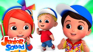 Best Nursery Rhyme Playlist with Lyrics and Action  Kids Songs By Junior Squad [upl. by Eisned]