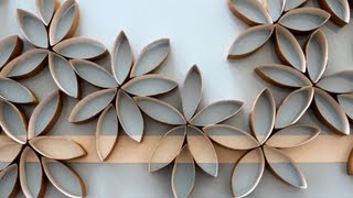 Flowers using toilet paper rolls DIY [upl. by Eelsha]