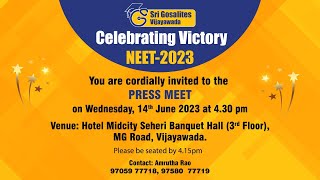 LIVE  Sri Gosalites Vijayawada Celebrating Victory NEET 2023 Results Sri Gosalites MedicalAcademy [upl. by Rowell]