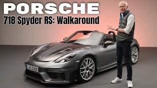 2024 Porsche 718 Spyder RS Revealed  Walkaround [upl. by Stephan]