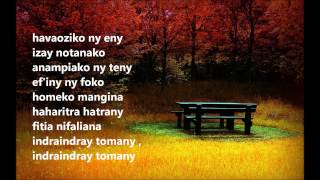 AMBONDRONA  Havaoziko ny eny  LYRICS [upl. by Attenahs]