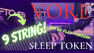 VORE SLEEP TOKEN  9 STRING Guitar Play through [upl. by Halie]