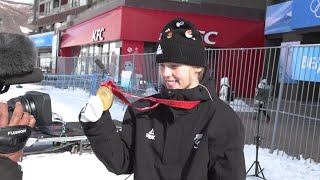 SadowskiSynnott wins NZ’s first Winter Olympic gold medal [upl. by Wolk465]