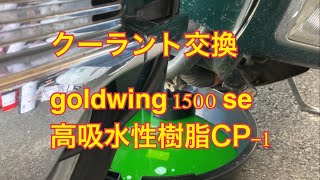 クーラント交換GOLDWING1500SE [upl. by Repsag]