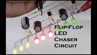 FlipFlop LED Chaser Circuit [upl. by Marianna]