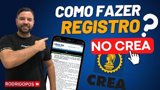 Como fazer o registro no CREA [upl. by Adnahcir499]