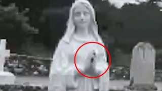 SHOCKING Virgin Mary Statues CAUGHT MOVING On Camera [upl. by Herzog244]