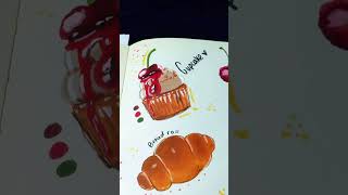 🍁Lets draw Autumn Illustration with alcohol markers [upl. by Nebeur]